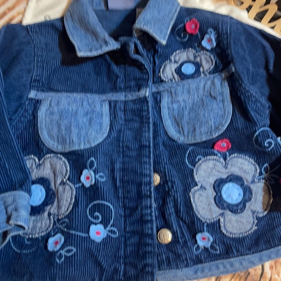 Koala Kids embroidered blue corduroy & jean jacket size 18 mo. great condition - Picture 3 of 6